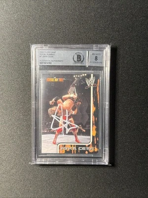 Fleer WWF Royal Rumble John Cena 2002 RC IP autógrafo automático BGS auténtico automático 8 Foto 1 de 2