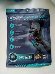 Modvel Compression Knee Brace for Women & Men 2 Pack Knee Brace Green Med. NEW - Picture 1 of 14