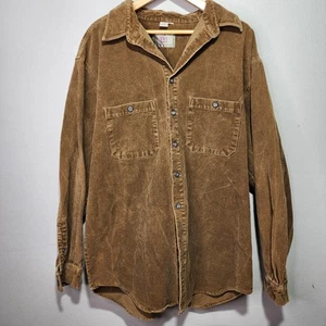 The Territory Ahead Hemd Herren XXL 2XL braun Cord Heavy Shacket Knopfleiste - Bild 1 von 9