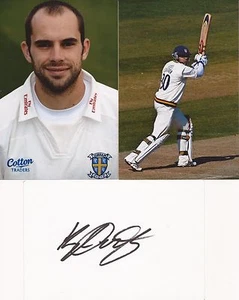DURHAM: KYLE COETZER SIGNED 6x4 WHITECARD+PHOTOS+COA - Picture 1 of 1