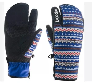 Waterproof Non-slip Warm Mitten Winter Cotton Snowboard Gloves Big Kid Woman Sm - Picture 1 of 6