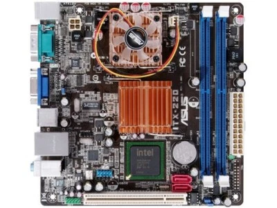 ASUS ITX-220 INTEL 945GC ICH7 Celeron220 on board Mini-ITX Motherboard DDR2 - Image 1 of 4