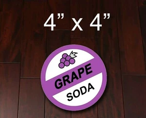 Up Grape Soda Vinyl Sticker Car Decal 4" x 4" - Picture 1 of 2