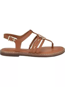 TOMMY HILFIGER "BRAILO" MEDIUM BROWN SANDALS SIZE 9M MSRP 65.00 NEW - Picture 1 of 12