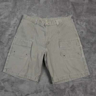 Vintage WRG Jeans Cargo Shorts Mens 38 Olive Green Cotton Wrangler Work - Image 1 of 4