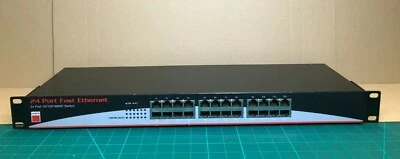 Lindy 25009,  24 port RJ45 switch 10/100 mbps network switch - Image 1 of 4