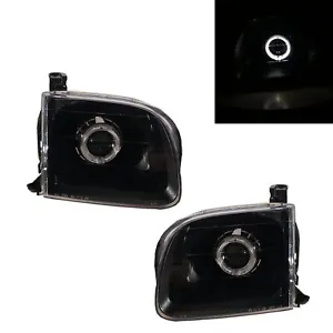 Fits TOYOTA SEQUOIA MK1 00-04  Projector HID Headlight Black LHD - Picture 1 of 7