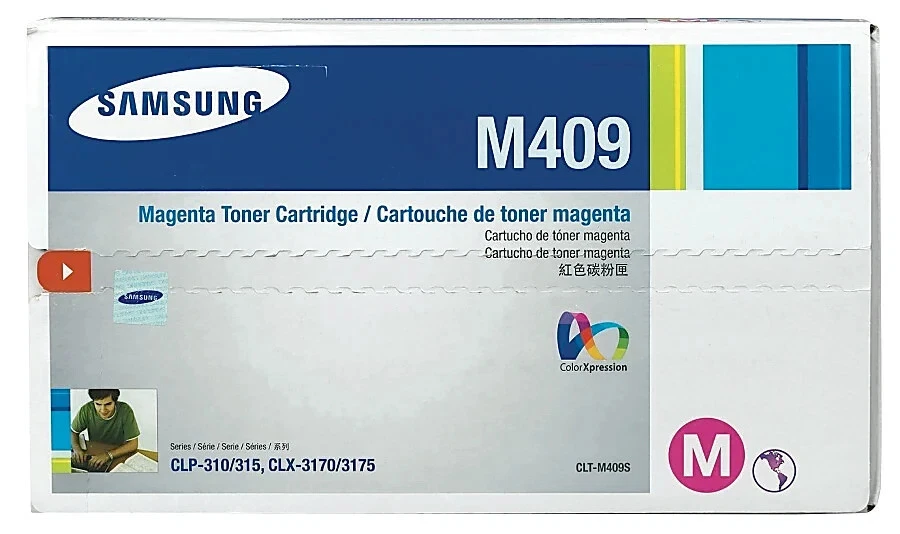 SAMSUNG CLT-M409S MAGENTA PRINTER TONER CATRIDGE - NEW!   M409 - Image 1 of 1
