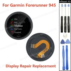 Conjunto de pieza de repuesto para digitalizador de pantalla LCD Garmin Forerunner 945 - Imagen 1 de 18