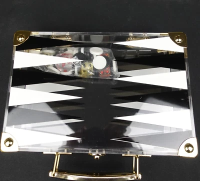 Backgammon Dapy Reise Koffer 25x17,5xcm Original, um 1980 NOS/neu - Bild 1 von 4