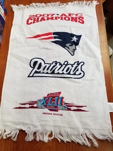 NFL Fan Towel - New England Patriots - 2007 AFC Champions Super Bowl XLII - NEW - Picture 1 of 1