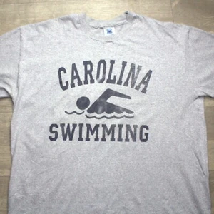 T-shirt nuoto UNC Carolina taglia 3XL vintage anni 90 UNC negozi studenti - Foto 1 di 6