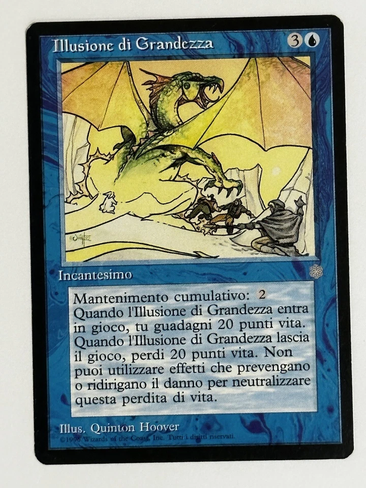 MTG Magic Illusions Of Grandeur Italian unSigned Artist Proof  X1 ICE Age Hoover - Image 1 of 2