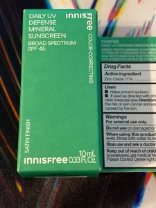 Innisfree Daily UV Defense Sunscreen SPF 45 | MINI 0.33oz ~ EXP 01/2026 + NIB - Picture 1 of 1