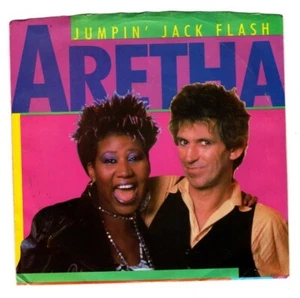 Aretha Franklin 45 with Picture Sleeve * Jumpin' Jack Flash/Integrity* Arista - Picture 1 of 4