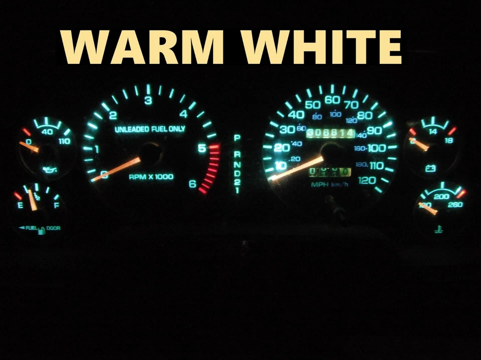 Cuadro de instrumentos LED blanco cálido para Dodge Ram 1500 2500 1994 1997  Foto 1 de 2