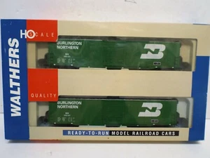 WALTHERS 932-23557 PULLMAN STANDARD 60' AUTO BOX CAR BURLINGTON 2-PACK NOS(C859) - Picture 1 of 3