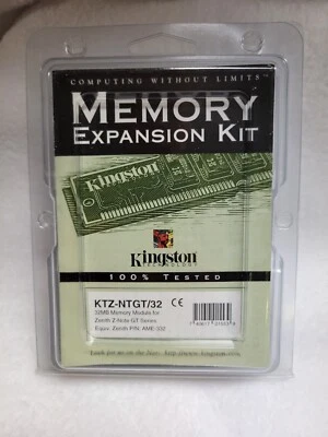 Kingston 32MB (2x16 MB) SO-DIMM FPM Memory (KTZ-NTGT/32) Zenith AME-332 Vintage - Image 1 of 3