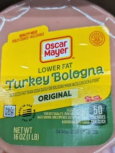 Oscar Mayer Turkey Bologna 16 Oz (4 Pack) - Picture 1 of 1