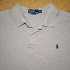 RALPH LAUREN Men's Short Sleeve Gray Polo Shirt Size XXL 2XL