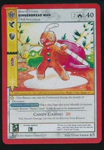 Metazoo Gingerbread Man Cryptid Nation 2ª Ed. Tarjeta Promocional Navidad NoN Holo 4/5 - Imagen 1 de 3