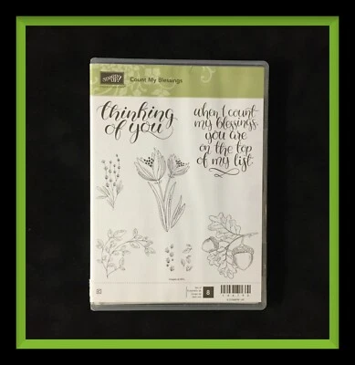 Stampin Up!  Juego de estampillas COUNT MY BENDECIS... Precioso conjunto ver ejemplos *NUEVO* Foto 1 de 4