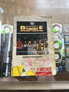 WWF Royal Rumble Super Nintendo SNES Instruction Manual Booklet ONLY - Picture 1 of 3