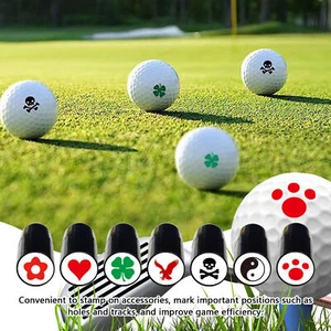Personalized Golf Balls Stamper Marker Stamp Logo Golf Ball Reusable Not Fade - Picture 1 of 19