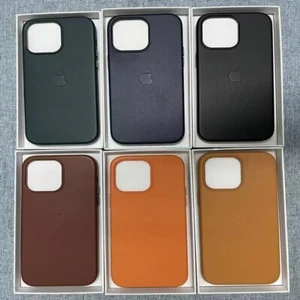 NEW Original Leather Case with MagSafe For iPhone 14 Pro Max 14 Plus 14 Pro 14 - Picture 1 of 20