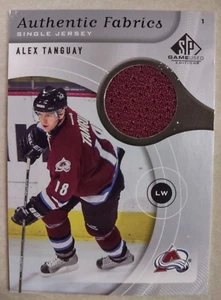 05-06 SP Juego Usado ALEX TANGUAY Juego Avalancha Usado JERSEY ROJO ¡Swatch! ¡S&H GRATIS! - Imagen 1 de 2