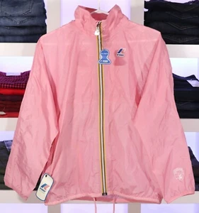 K-Way Pedalheads Packable Windbreaker Jacket Kids Size 12Y Pink New With Tags - Picture 1 of 12