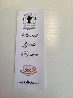 GLITZ AND GLAM BY TAM Bridgerton Inspired Bookmark , Lady Whistledown