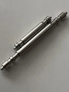 2x FIT ROLEX Doble Brida Barril Tipo Ø1.78mm Barra de Resorte Pin Tamaños 12 - 22mm - Imagen 1 de 3