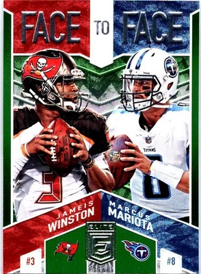 2018 Donruss Elite #F2F-9 Jameis Winston / Marcus Mariota - Image 1 of 2