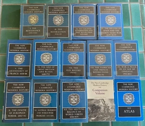 The New Cambridge Modern History vol. 1-14 Atlas HC DJ ex-library - Foto 1 di 24
