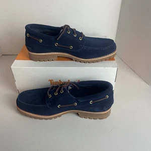 Timberland x American Eagle Boat Shoes Navy Blue Suede (7213-7734) - Size 13 Men - Picture 1 of 9