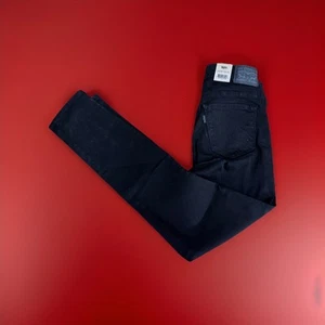 Women’s 711 Levi Black Jeans 27x28 Skinny Stretch Brand New Levi’s Slim Mid Rise - Picture 1 of 5