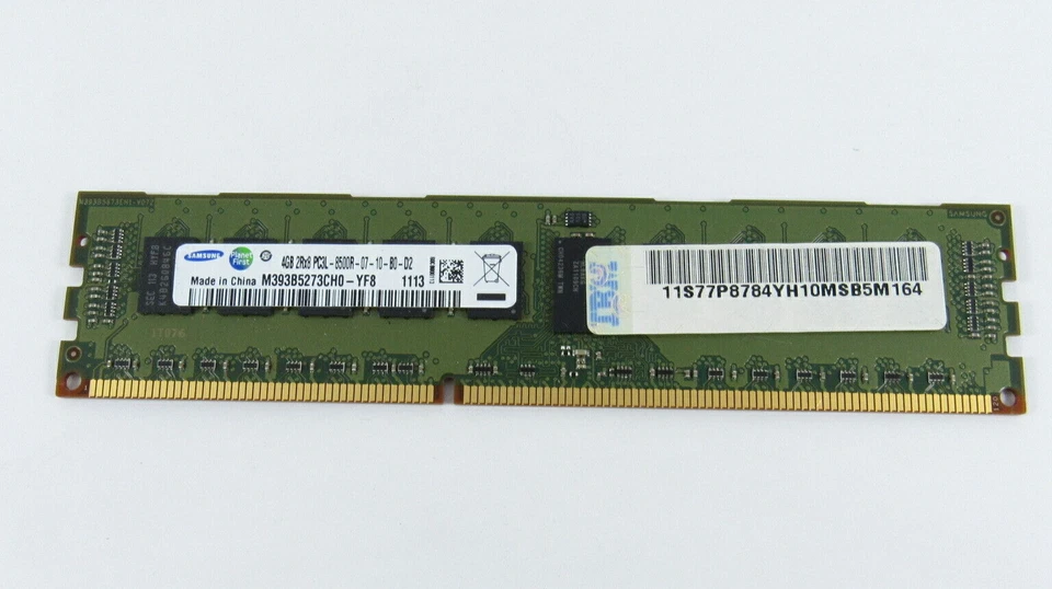 IBM POWER SERIES 4GB DDR3 PC3L-8500R REGISTERED DIMM SERVER MEMORY 77P8784 - Image 1 of 1