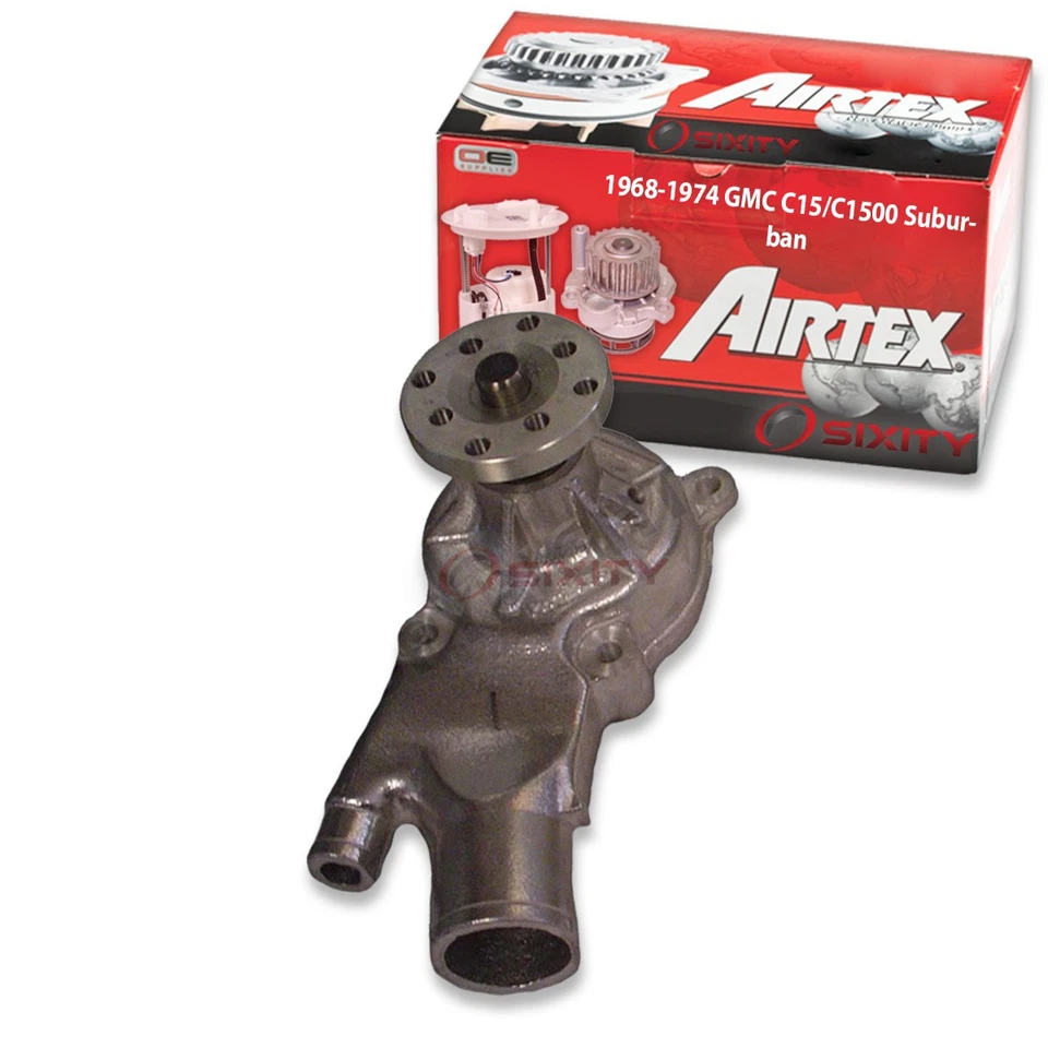 Bomba de agua del motor Airtex para 1967-1974 GMC C15 C1500 Suburban 4,1 L L6 xj Foto 1 de 4