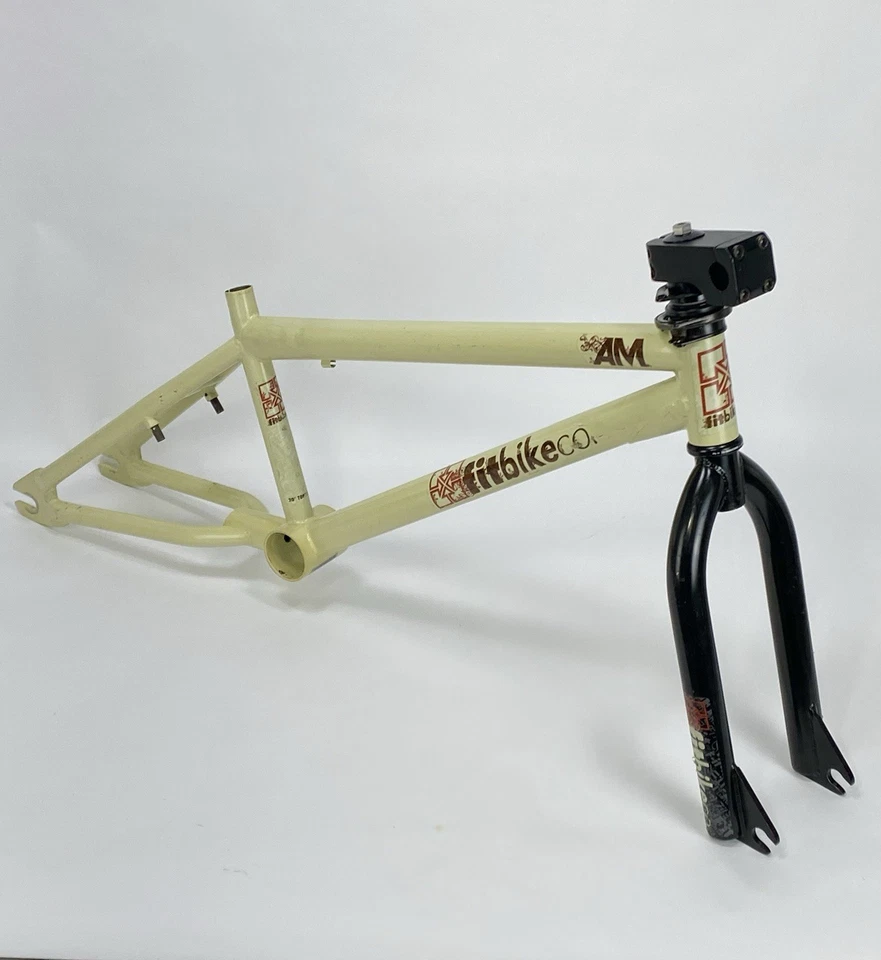 Cuadro horquilla Fit Bike Co AM 2005 extras Old Mid School BMX Freestyle Park Dirt OG Foto 1 de 4