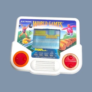 Vintage Tiger Electronics Handheld Game World Games And Jordan vs. Bird 1988 - Picture 1 of 8