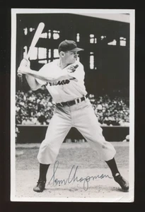 1951-1954 Cleveland Indians Postcards -SAM CHAPMAN *Autographed* d.2006 - Picture 1 of 2