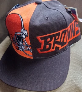 Vintage Cleveland Browns Hat Cap Snap Back NFL Football Wool New with Tags Rare - Picture 1 of 10