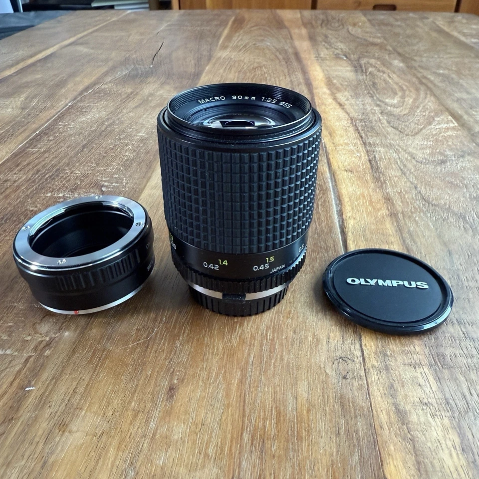 Tokina AT-X Macro 90mm f/2.5 f 2.5 Lens “Bokina”  OM Mount + Sony E Adapter - Image 1 of 4