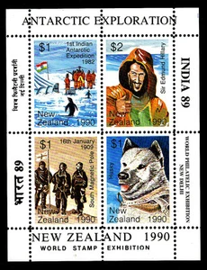 NEW ZEALAND   SCOTT UNLISTED ANTARCTIC EXPLORATION  TOPICAL - Picture 1 of 1