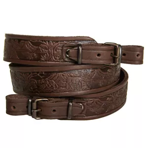 Rifle Sling Shotgun Hunting Tactical Strap Leather Shoulder Shooting Rifles Belt - Picture 1 of 19