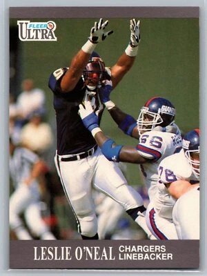 Leslie O'Neal 1991 Ultra FOOTBALL #126 San Diego Chargers - Image 1 of 2