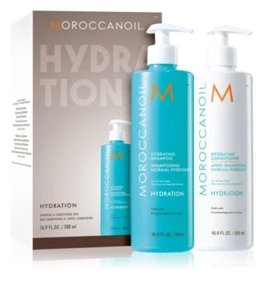 MOROCCANOIL SET: Arganöl Hydration Shampoo + Conditioner je 500ml +PUMPE +BONUS
