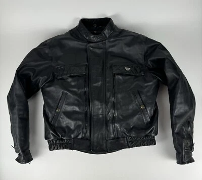 VTG Hein Gericke FirstGear Leather Motorcycle Jacket Size 46 XL w/ Thermoliner - Image 1 of 4