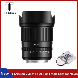 Obiettivo fotocamera messa a fuoco automatica TTArtisan 75 mm F2 full frame per fotocamere Nikon attacco Z - Foto 1 di 6
